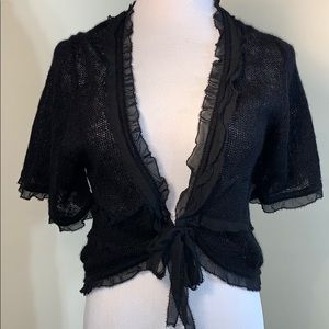 💕 HP!! 💕 Dorothee Bis Cardigan Black Size L NWT